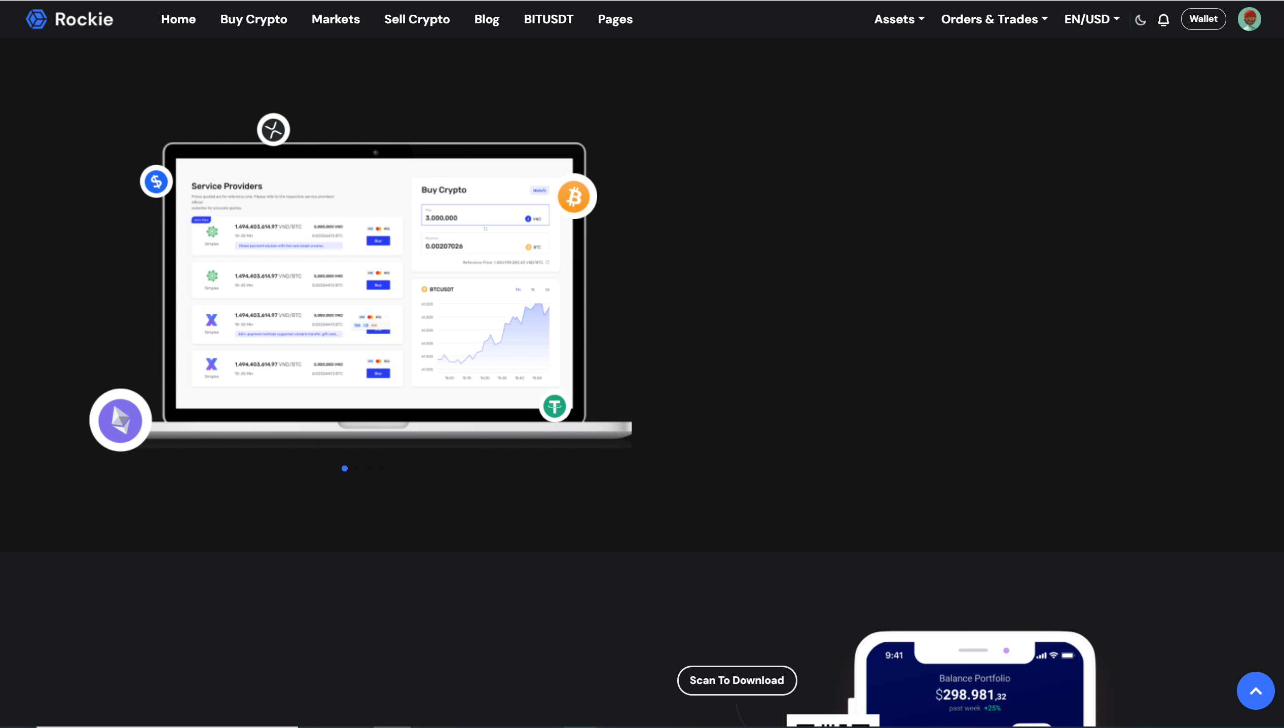 六首页加密货币交易所Web前端ReactJS网站模板4.png